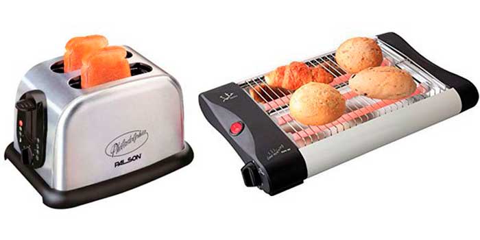 tostadora vertical vs horizontal