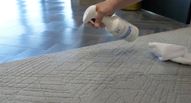 productos para limpiar una alfombra de pelo corto